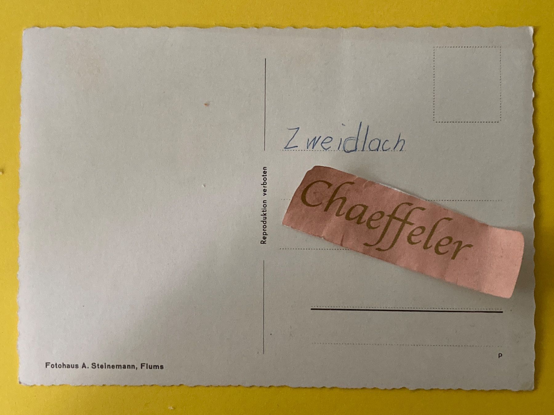 Cartoline postali: Skigebiet der Flumserberge – Usato da Zürich venduto da Chaeffeler 1