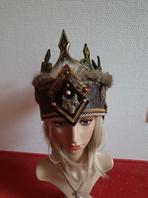 Kopfbeckung Krone, Wikinger, LARP, Wolf, Fantasy (Neu und ...