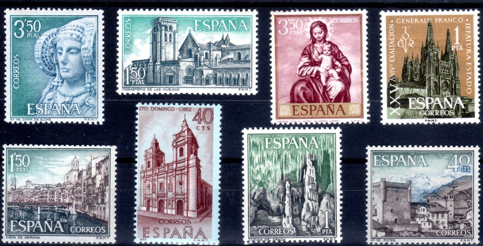 Tutti i francobolli: SPANIEN 8 VERSCHIEDENE MARKEN ** POSTFRISCH ** - I136 – Nuovo (secondo la descrizione) da Losone venduto da EM2019