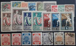 Lettland Lot mit alten Werten XII