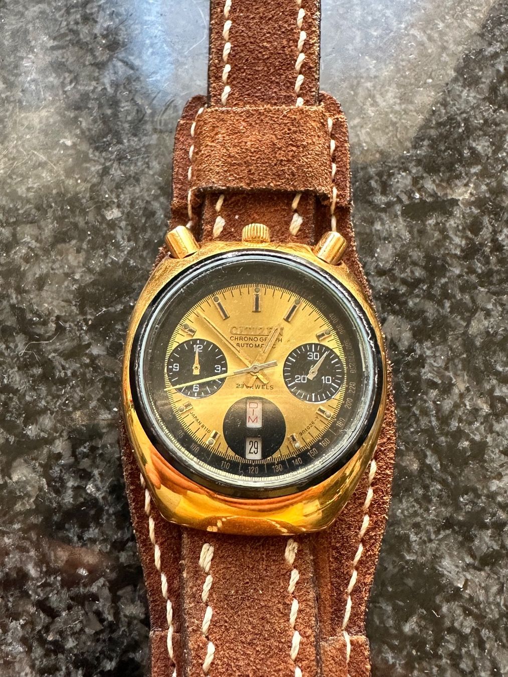 Citizen Uhren: CITIZEN CHRONOGRAPH  AUTOMATIK BULLHEAD LÄUFT – Gebraucht aus Zürich von