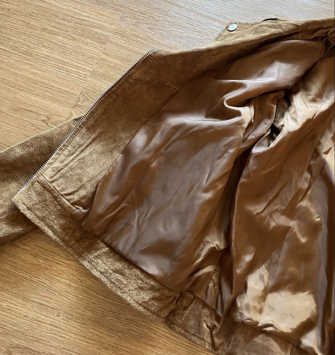 Only Giacche: Schöne Lederjacke von Only / Wildleder / Cognac – Nuovo (secondo la descrizione) da Biel/Bienne venduto da LadyDita 5