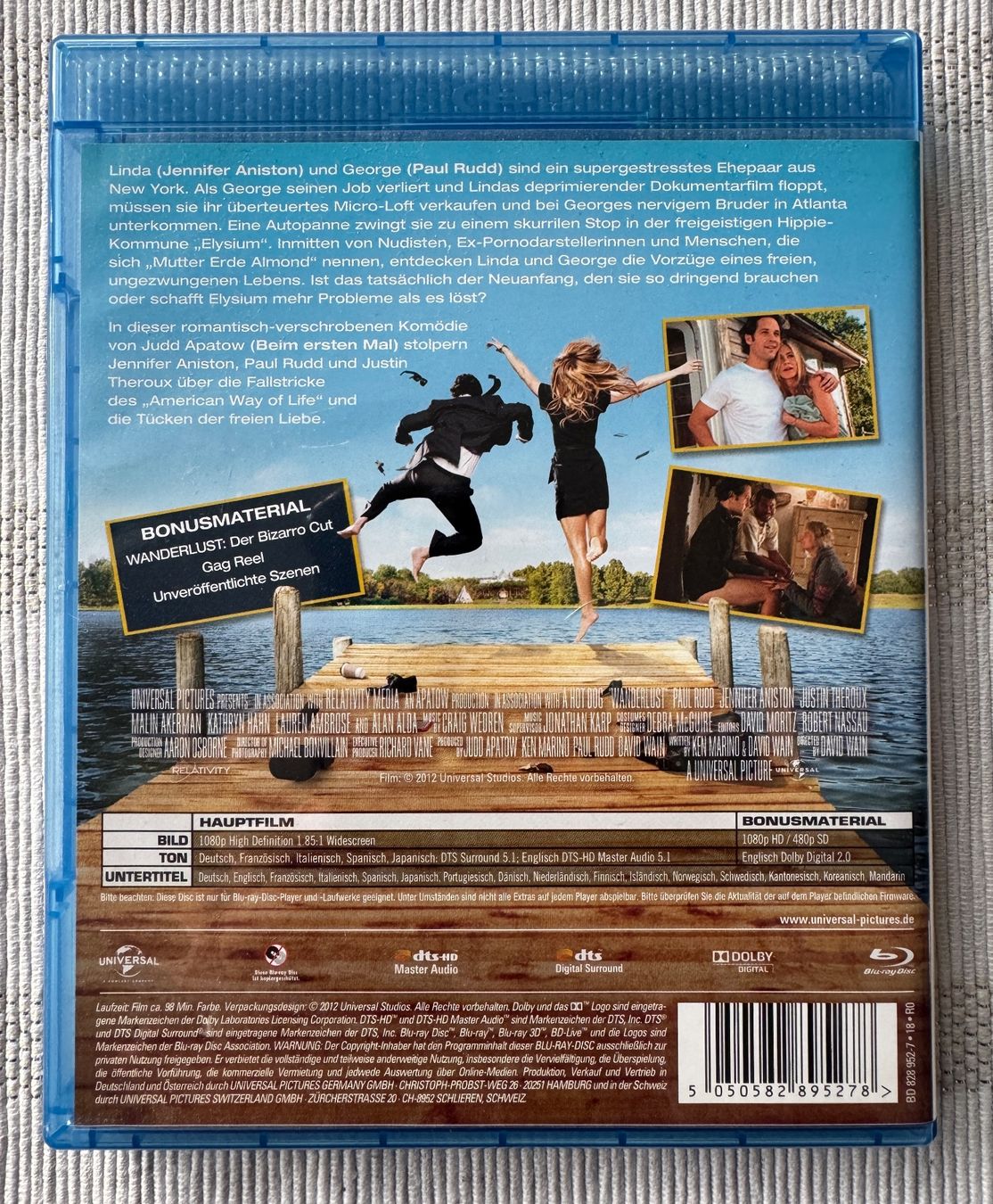 Tutti i DVDs: Wanderlust - Der Trip ihres Lebens - Jennifer Aniston – Usato da Arbon venduto da drs64 1