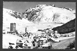Hospenthal gegen Andermatt und Oberalp Feldpoststempel