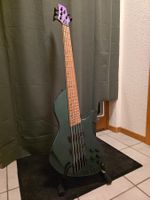 Basse Harley Benton MSB-5 Flip Flop Blue + Ampli