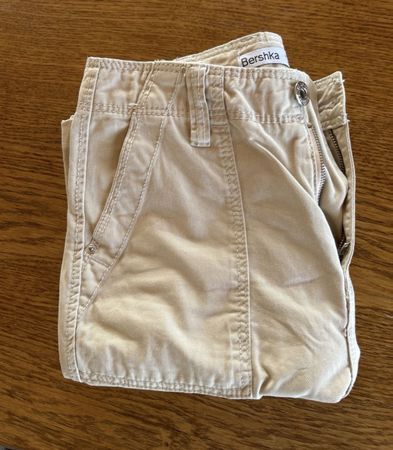 Pantalon cargo Bershka beige femme taille 34 état