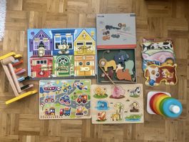 Holzspielzeug-Set: Melissa & Doug Riegelbrett, Trixie Angels