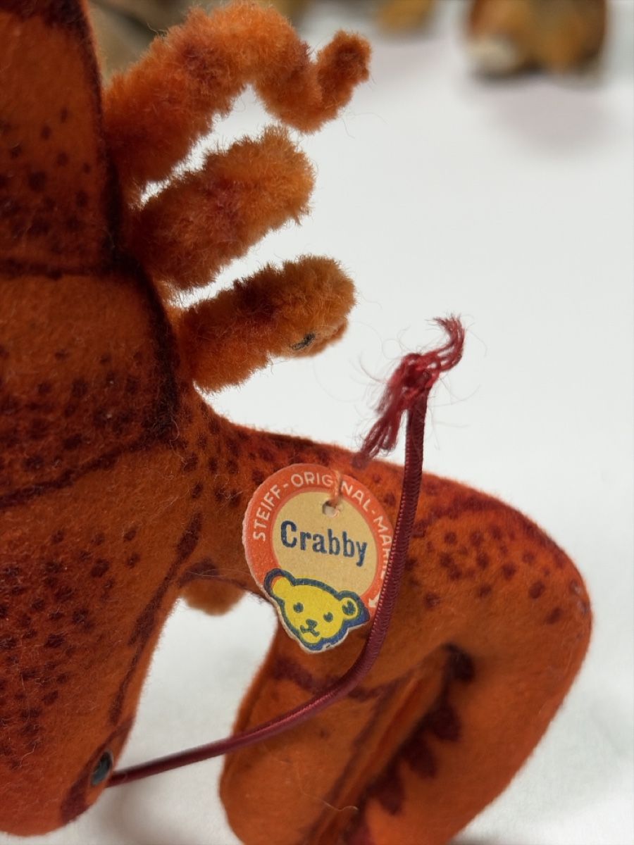 Steiff Giocattoli: Steiff Krabbe "Crabby" Made in Germany 100% Wolle – Usato da Dietikon venduto da cre8different 1