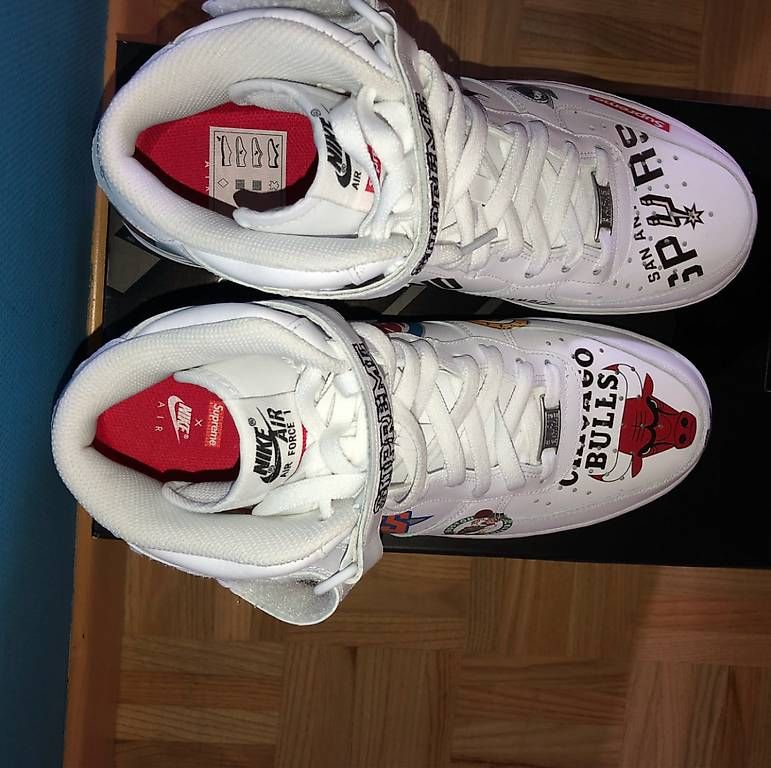 Scarpe da uomo: Nike Air Force 1 Mid Supreme NBA White – Usato da Meilen venduto da DavideL02 2