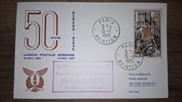 50 Jahre Flugpostverbindung Paris - Geneve 15.02.1970