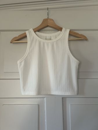 Sommer Tank Top, Weiss, Grösse S
