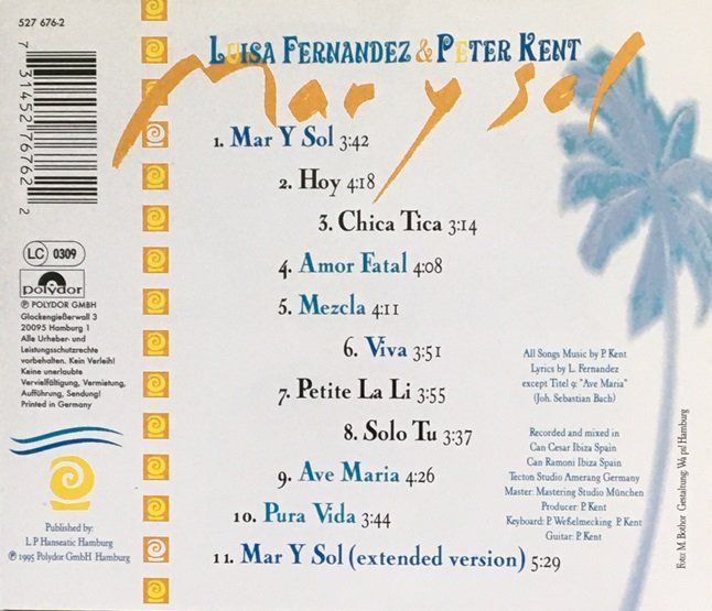CD: Luisa Fernandez & Peter Kent - Mar y sol – Usato da Grüningen venduto da azulgris 1