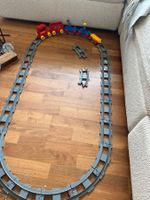 Lego Duplo Eisenbahn Schienen Grau Zug  2 Figuren