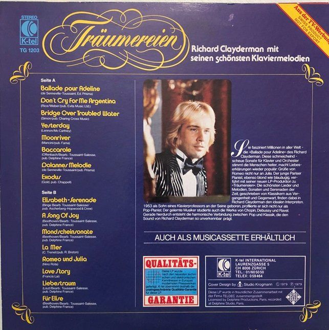 Dischi in vinile: 4x LP’s Richard Clayderman – Usato da Grüningen venduto da azulmarron 2