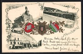 Neuchatel, l'Hotel du Faucon, Postes et 