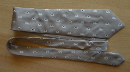 Krawatte Seide Allea Milano Paisley sand gemustert