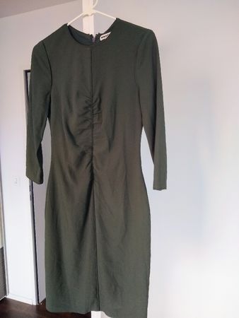 Dunkelgrünes Kleid - Größe EU 38 „Whistle“