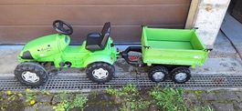 Kindertraktor mit Anhänger