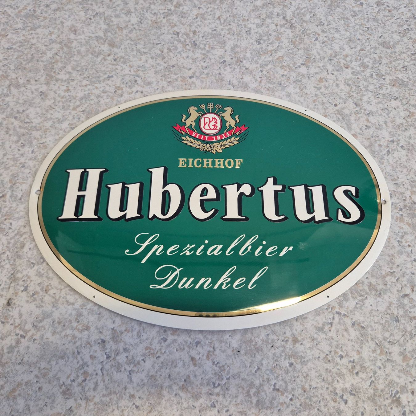 Eichhof Insegne: Eichhof Hubertus Werbeschild Blechschild Schild Bierwerbung – Usato da Nottwil venduto da Wondewa-Shop 3