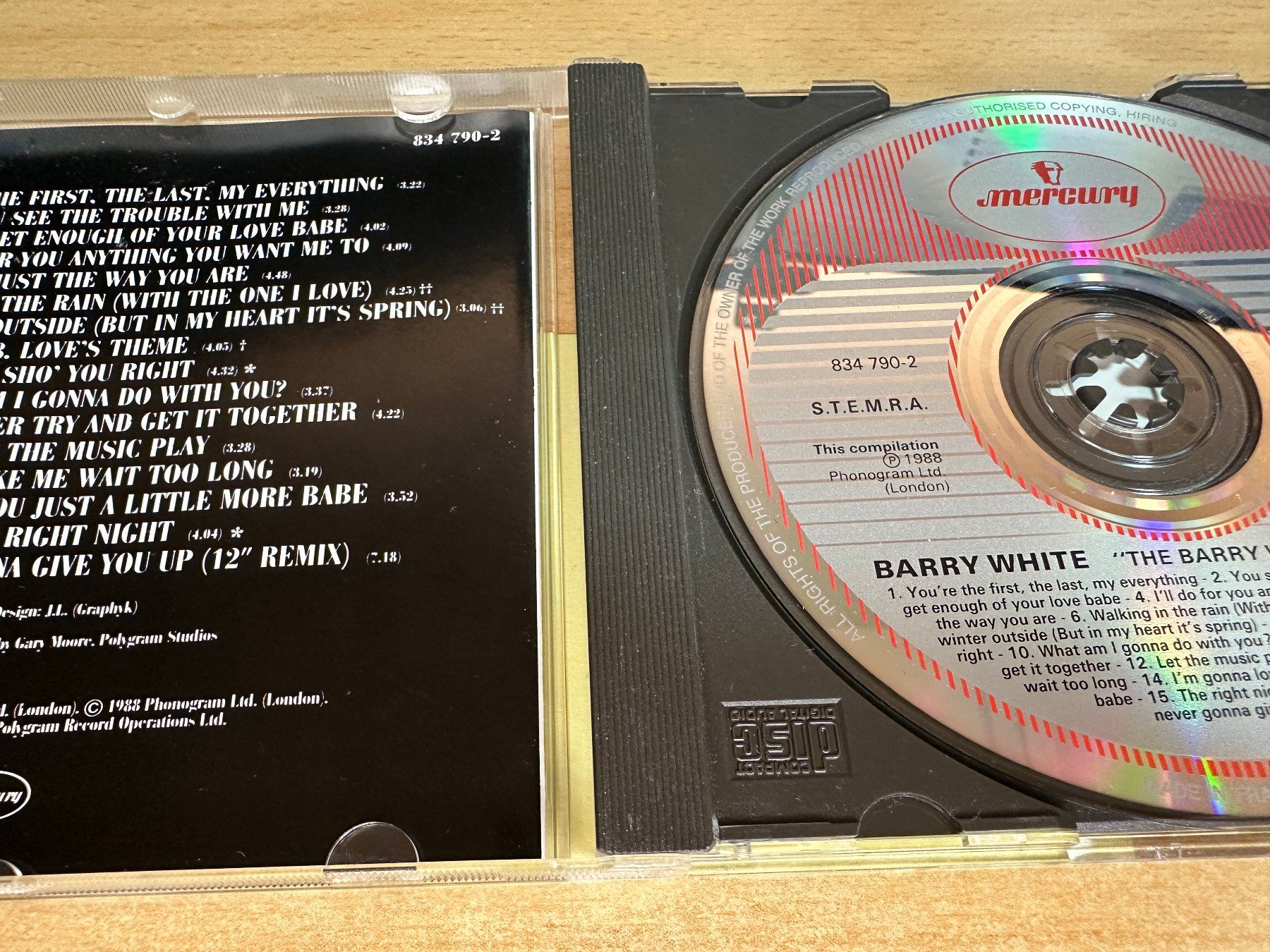 CD: W1 Barry White – The Collection – Usato da Rikon im Tösstal venduto da Alpenmutz 2