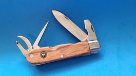 MILITÄRMESSER WENGER JG. 1959 MIT OLIVENHOLZ!