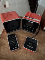 Retro Brionvega TS 525 rot iPod Dock