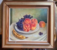 Plateau de fruits - tableau de Guido Locca (1901-1969)