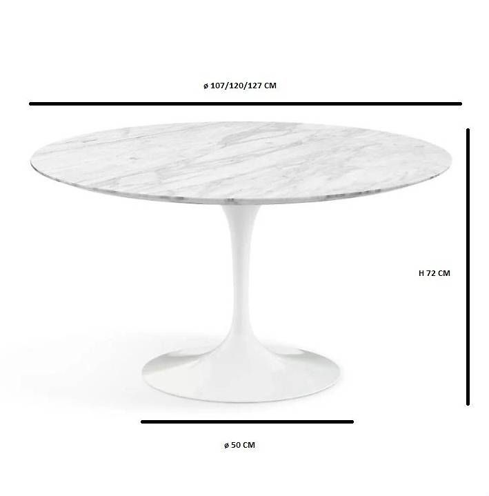 Tulip Tavoli: Table SA10 - H73- RUNDE PLATTE - 107cm – Nuovo e nell'imballaggio originale da Münchenstein venduto da AndreHaus 2