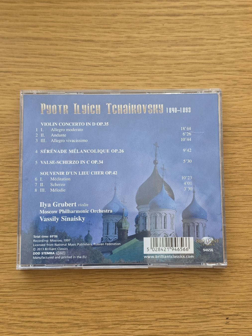 CD: CD: Tchaikovsky: Violin Concerto oo. 35 u.a. – Usato da Aesch BL venduto da immon 1