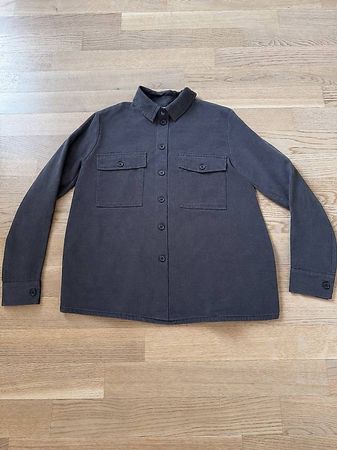 Hemdbluse - Gr. 36 - Dunkelgrau