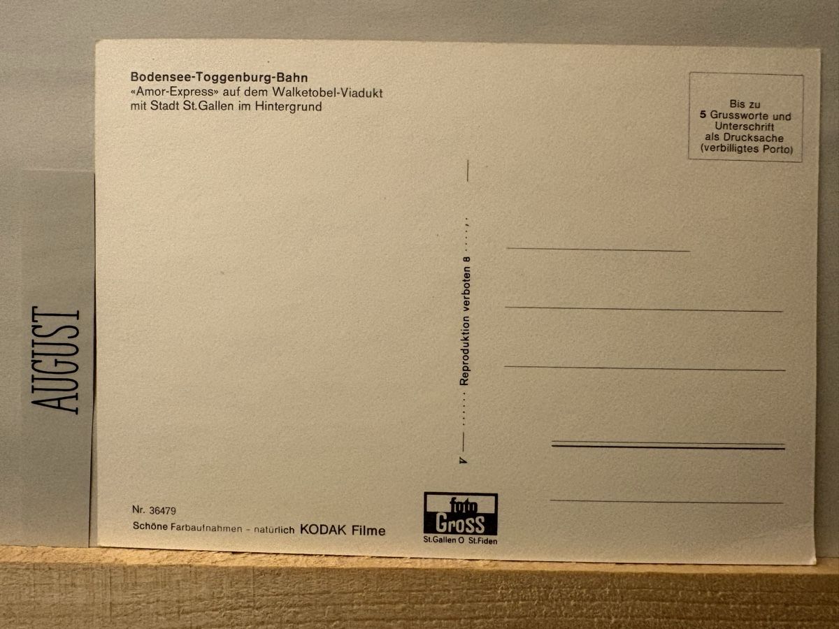 Cartes postales: AK von Bodensee Toggenburg Bahn – D'occasion à Rümlang par Kartenpost1 1