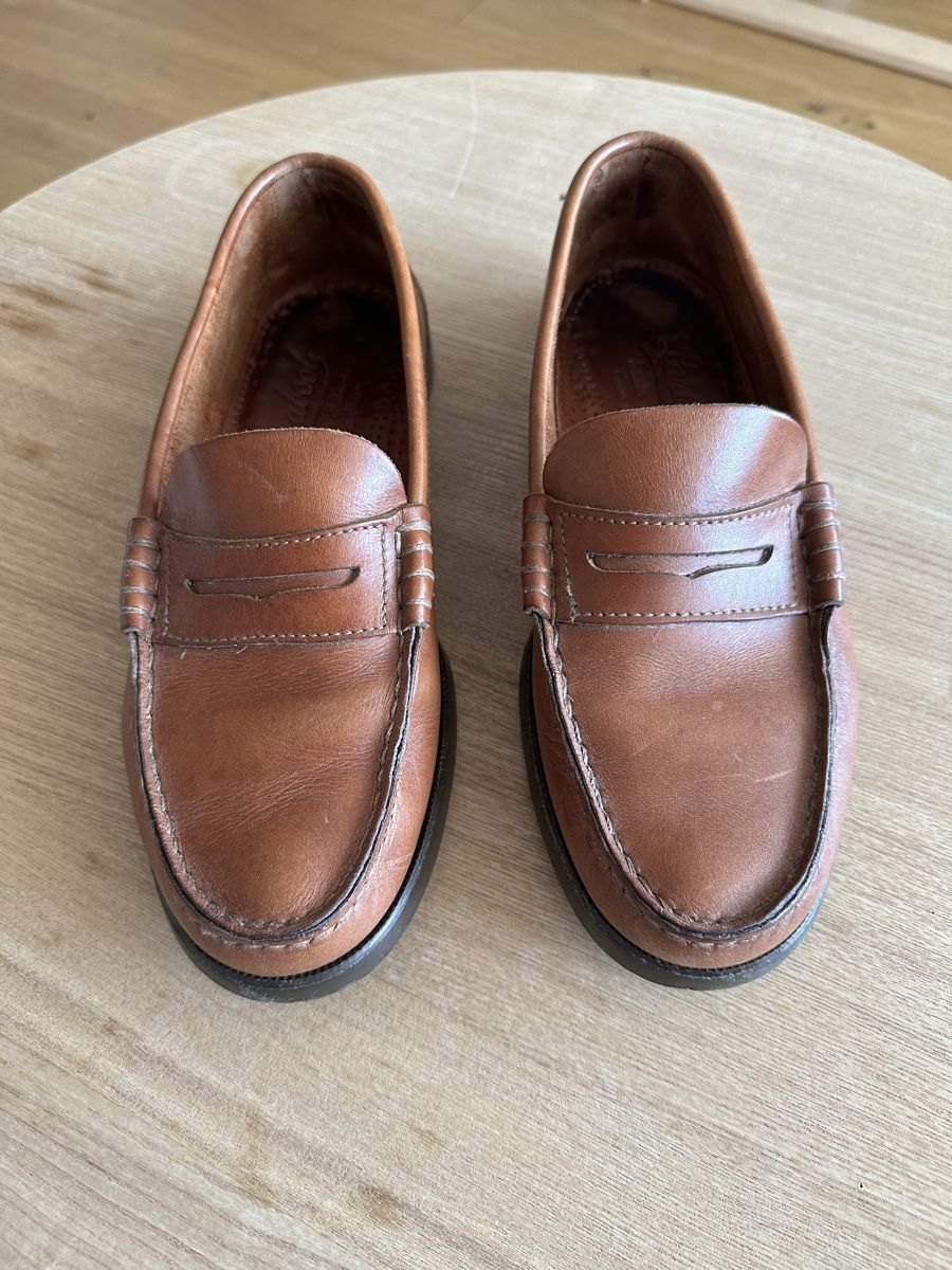 Paraboot Herrenschuhe: Paraboot Coraux Penny Loafer cognacbraun – Gebraucht aus Oberegg von Nico6839