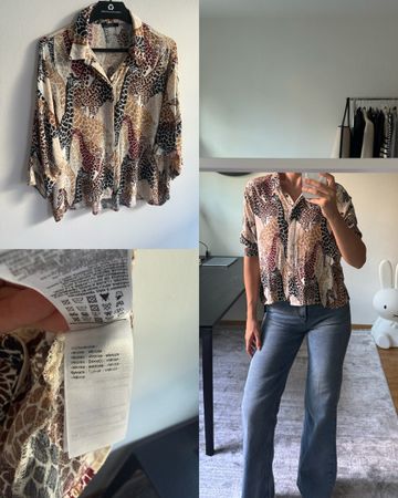 PARFOIS viscose blouse like new (size S)