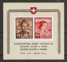 1941 : Pro Juventute Block - postfrisch **