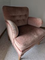 Vintage Polstersessel Altrosa