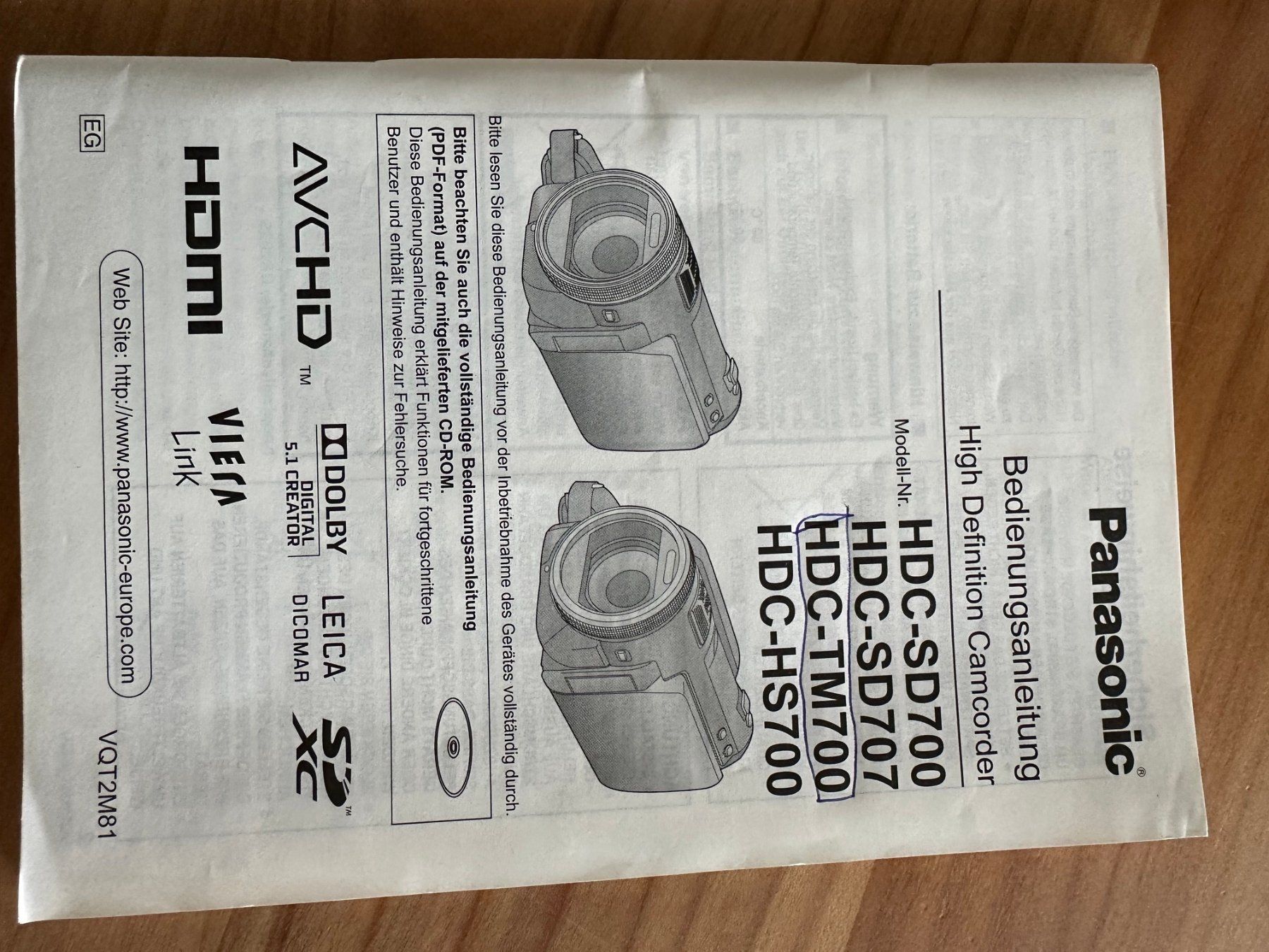 Panasonic Videocamere: Panasonic HDC-TM700 – Usato da Wetzikon venduto da Fritz56 4
