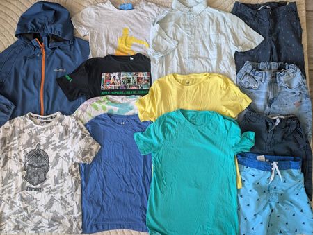 Sommer Kleiderpaket für Jungen, Grösse 146.
