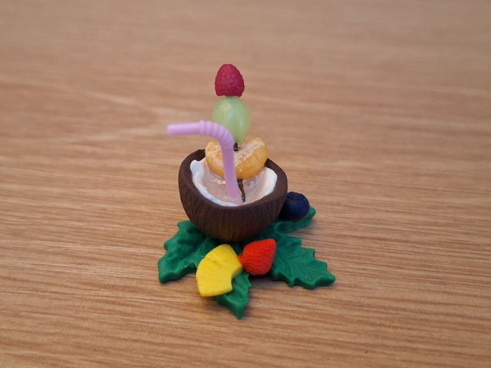 Case e mobili per bambole: Handmade Kokosnuss Drink – Nuovo (secondo la descrizione) da Zürich venduto da HandmadeTinyFood 3
