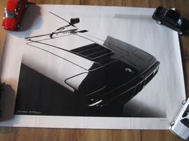 BMW M1 POSTER KÜNSTLER PHOTOGRAPHIE SCHWAR/WEISS  84X59,5