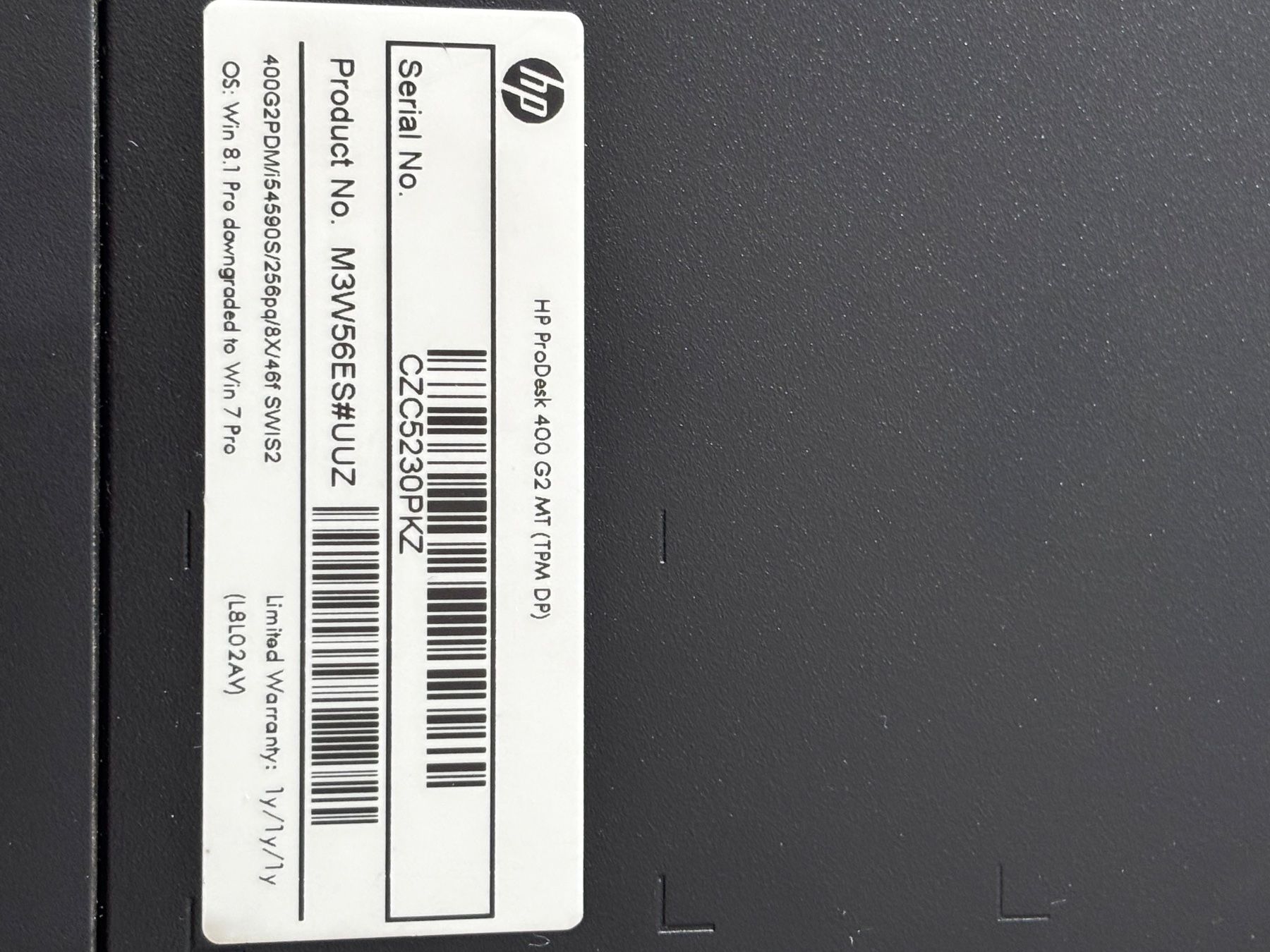 Hewlett Packard PCs: HP ProDesk 400 G2  + 2 TB avec Windows 11 – Gebraucht aus Marin-Epagnier von 221966 3