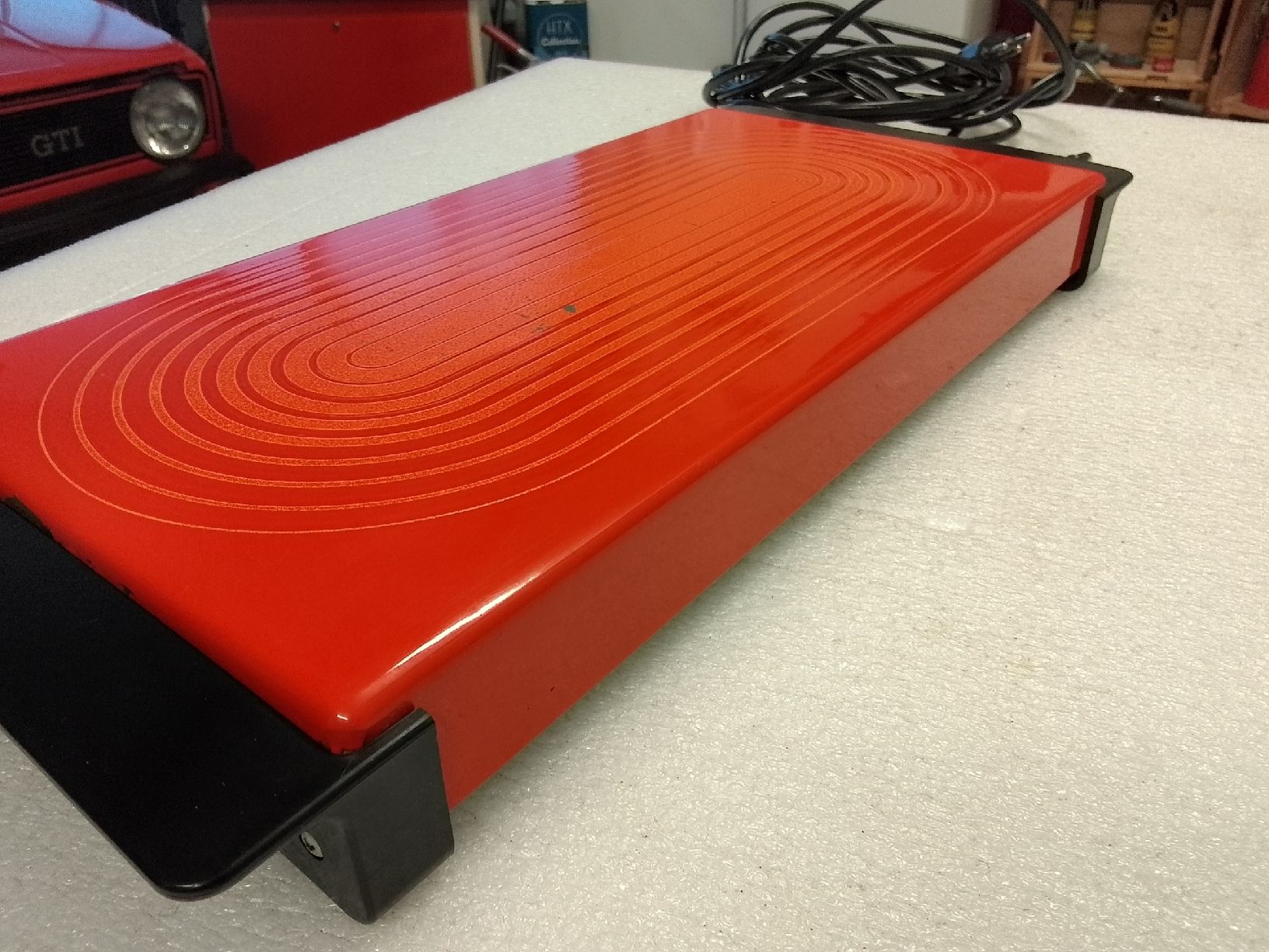 Servierplatten: Kuhn Rikon Warmhalteplatte Typ 3067, Orange – Gebraucht aus Trubschachen von Caddy8 3