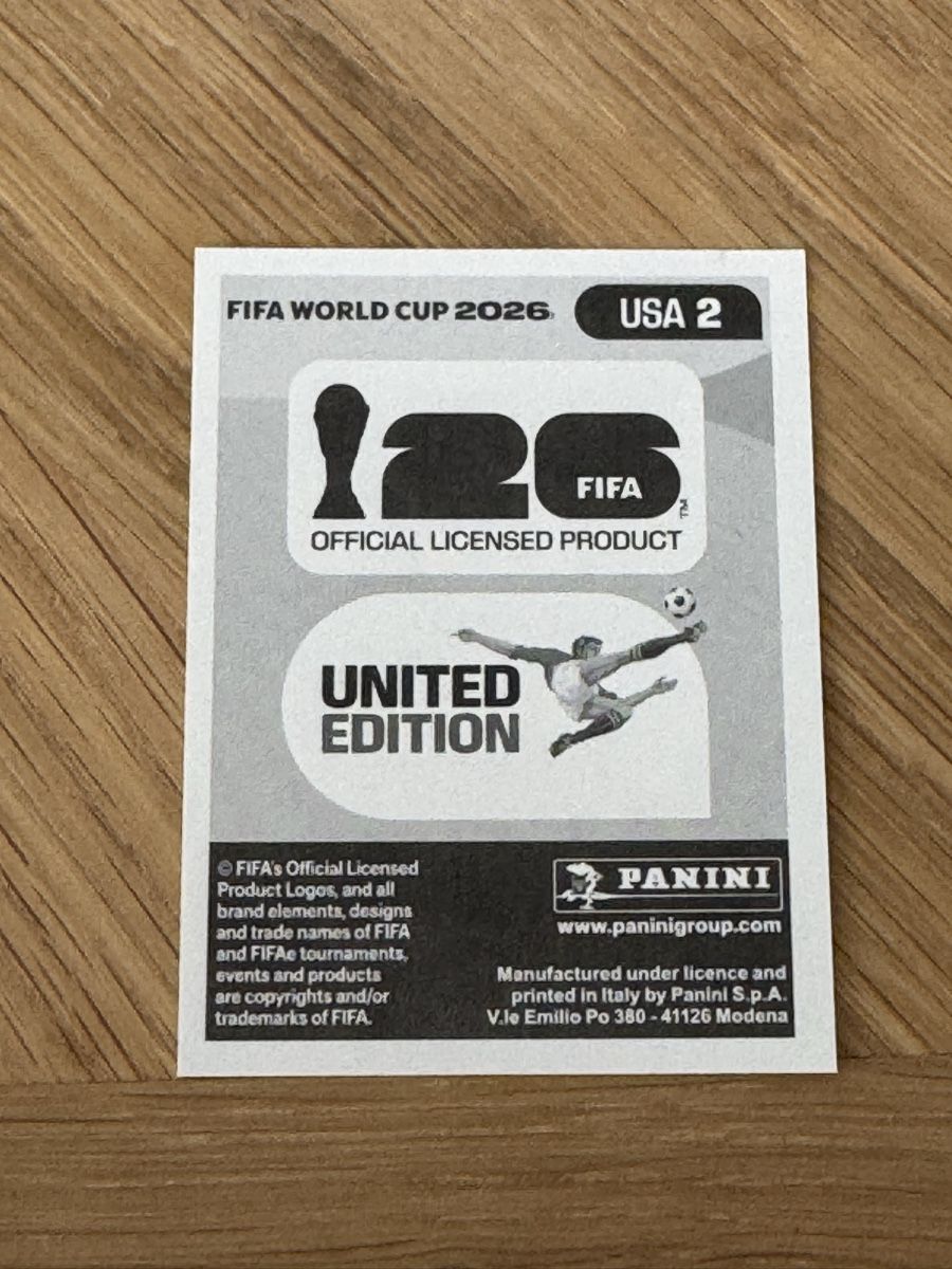 Panini Carte collezionabili: Panini 2026 USA 2 – Nuovo (secondo la descrizione) da Grand-Lancy venduto da cyr_n5ky 1