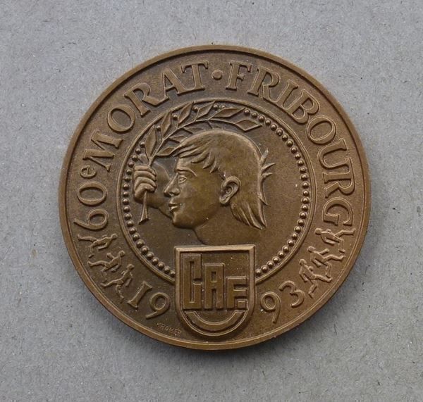 Medaglie: Medaille ++ 60e Morat Fribourg 1993 – Usato da Walkringen venduto da Casablanca777