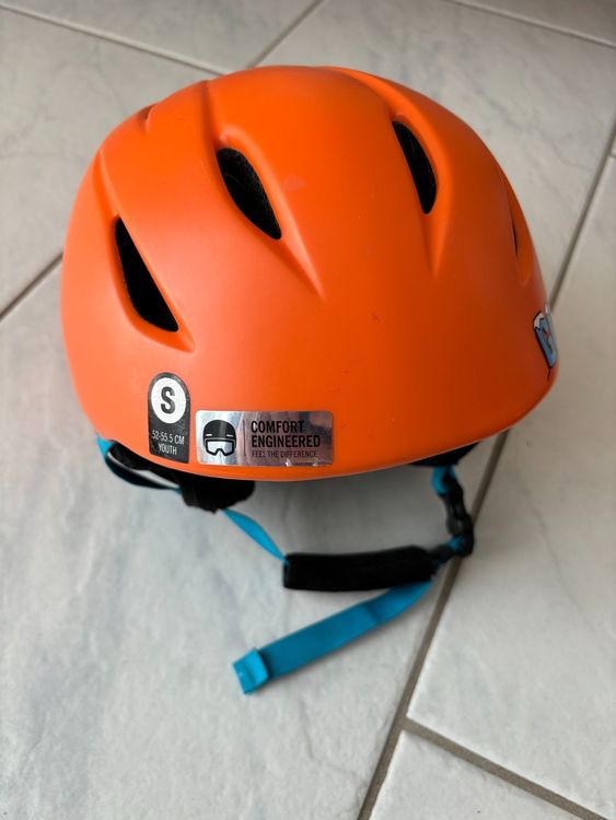 Ski Helm Kinder mit Skibrille, Giro, orange Kaufen auf Ricardo