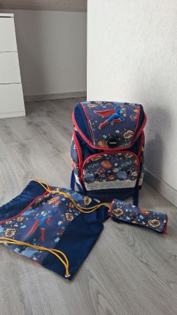 Sac d'école (avec sac de gym et trousse) Funki