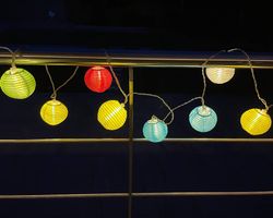 Guirlande lumineuse  20 lanternes colorées,I kea