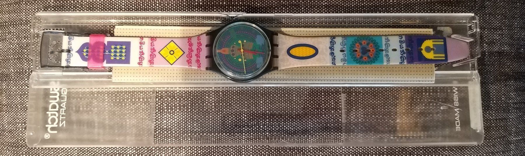 Swatch Uhren: SWATCH "SARI" GM111 Armbanduhr – Neu und originalverpackt aus Rotkreuz von CLASAX 3