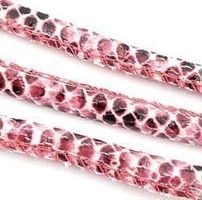Kunstleder Band Schlange rosa AKTION¨!