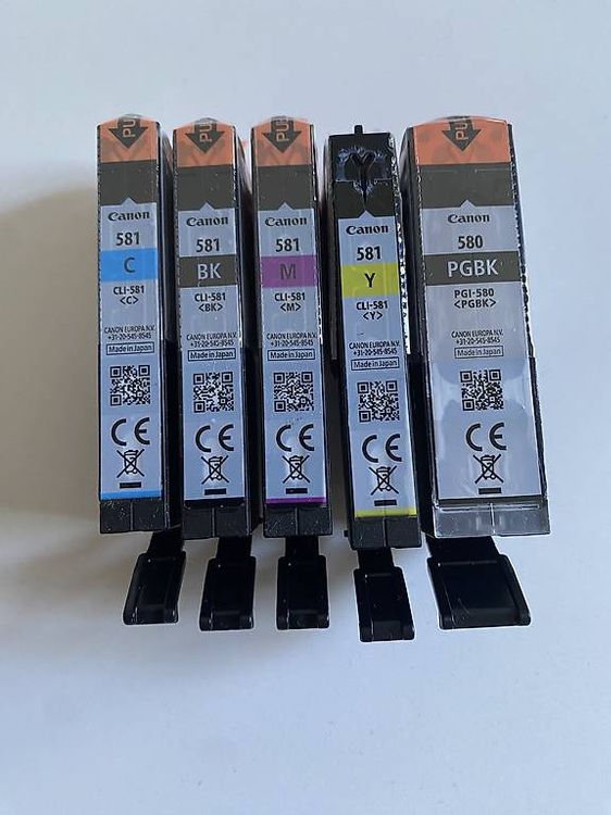 Canon ink 581 + PGBK 580 (Gebraucht) in Losone für CHF 30 – nur ...