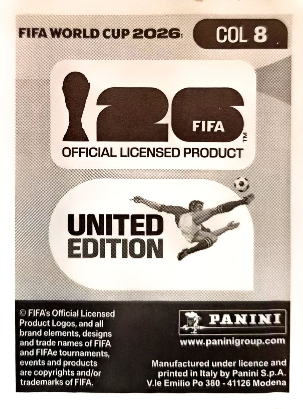 Panini Carte collezionabili: Carte FIFA World Cup 2026 COL 8 – Usato da Clarens venduto da rim_g98y 1